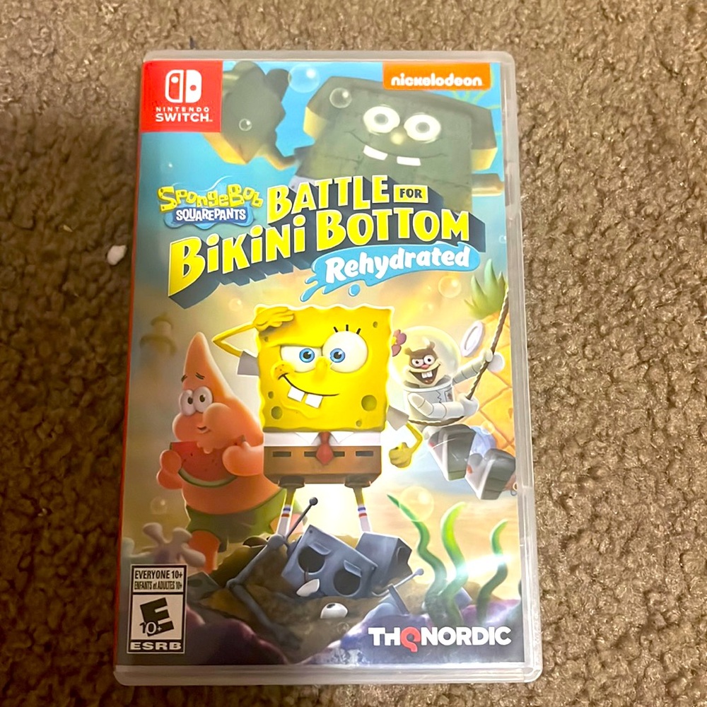 Nintendo switch -SpongeBob SquarePants  Battle for bikini bottom rehydrated